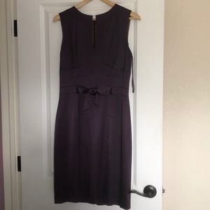 Kay Unger deep purple silk charmeuse tank dress